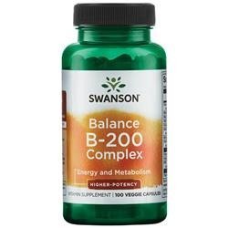 Swanson Balance B-200 Vitamín B Complex 100 kapslí
