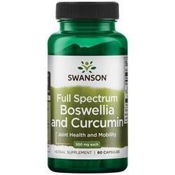 Swanson Boswellia a Curcumin 60 kapslí