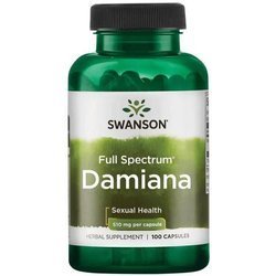 Swanson Damiana 510 mg 100 kapsułek