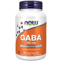 Swanson GABA (Kyselina Gama Aminomáselná) 750 mg 100 kapslí