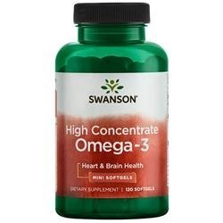 Swanson High Concentrate Omega-3 120 kapslí