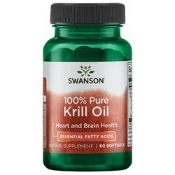 Swanson Krillový Olej (Krill Oil) 500 mg 60 kapslí