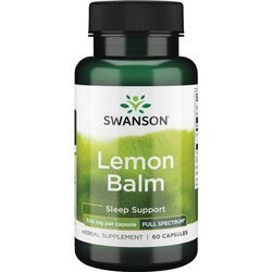 Swanson Meduňka Lékařská (Lemon Balm) 500 mg 60 kapslí