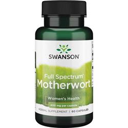 Swanson Srdečník obecný (Motherwort) 400 mg 60 kapslí