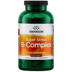 Swanson Super Stress B Complex s Vitaminem C 100 kapslí