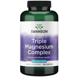 Swanson Triple Magnézium Complex 400 mg 300 kapslí