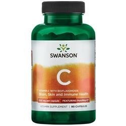 Swanson Vitamín C 500 mg PureWay-C 90 kapslí