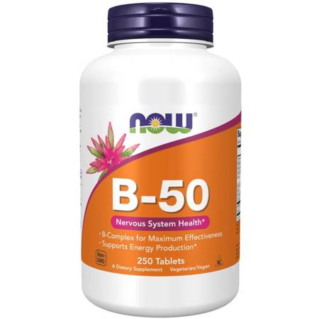 Now Foods B-50 Vitamín B Complex 250 tablet