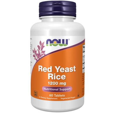 Now Foods Červená Rýže (Red Yeast Rice) 1200 mg 60 tablet