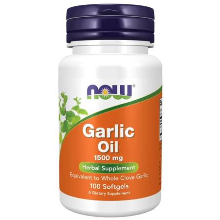 Now Foods Česnekový Olej (Garlic Oil) 1500 mg 100 kapslí