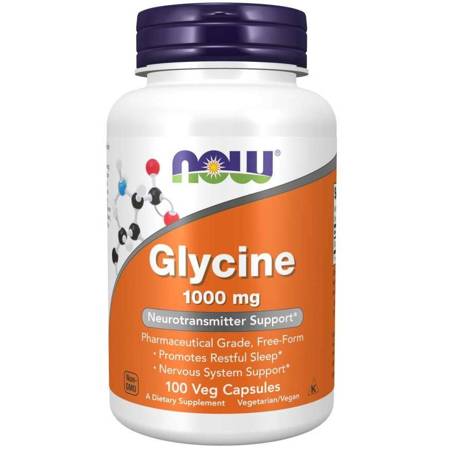 Now Foods Glycin 1000 mg 100 veg kapslí