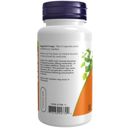 Now Foods Kozlík Lékařský (Valeriana) 500 mg 250 kapslí