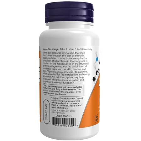 Now Foods L-Lysin 500 mg 250 tablet