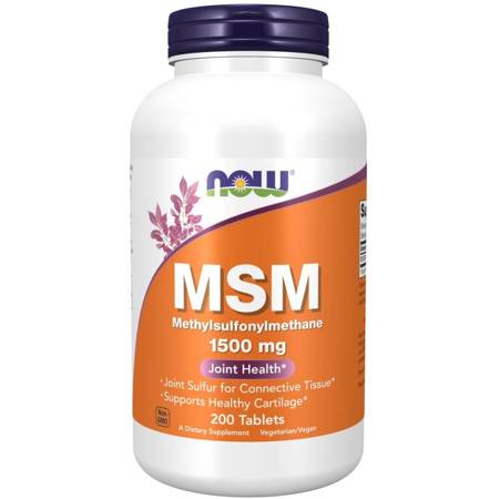 Now Foods MSM Methylsulfonylmethan 1500 mg 200 tablet