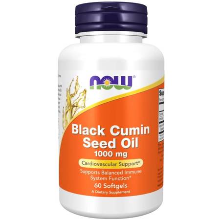Now Foods Olej z Černého Kmínu (Black Cumin) 1000 mg 60 kapslí