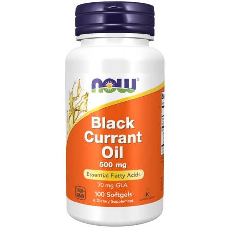 Now Foods Olej z Černého Rybízu (Black Currant Oil) 500 mg 100 kapslí