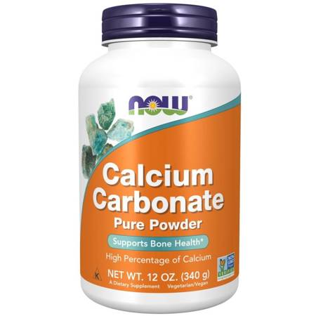 Now Foods Uhličitan Vápenatý (Calcium Carbonate) 100% Pudr 340 g