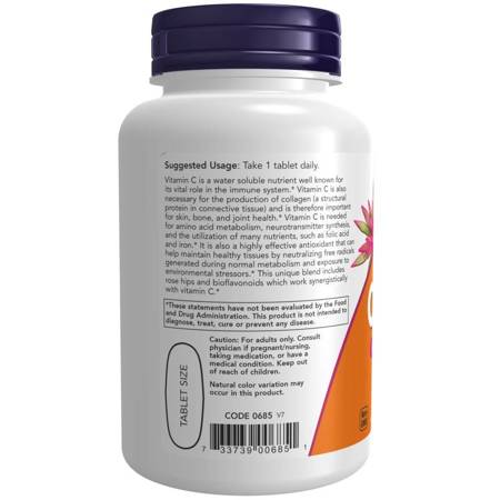 Now Foods Vitamín C 1000 mg s Šípkem + Bioflavonoidy 250 tablet