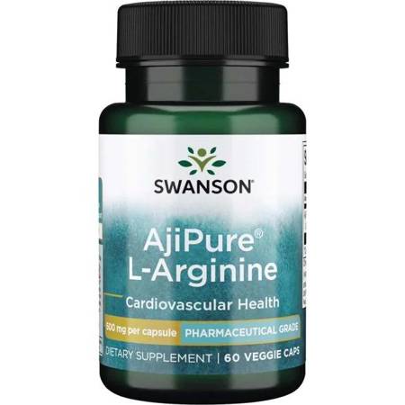 Swanson AjiPure L-Arginin 500 mg 60 kapslí