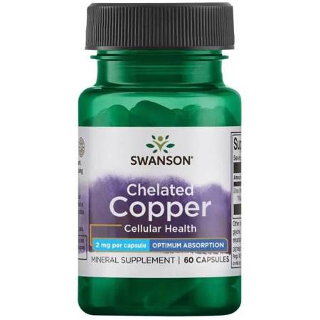 Swanson Albion Chelát Měď 2 mg 60 kapslí