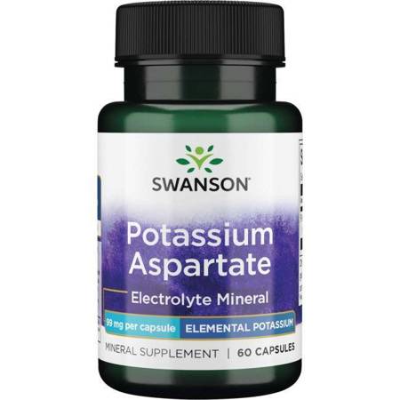 Swanson Aspartát Draselný 99 mg 60 kapslí