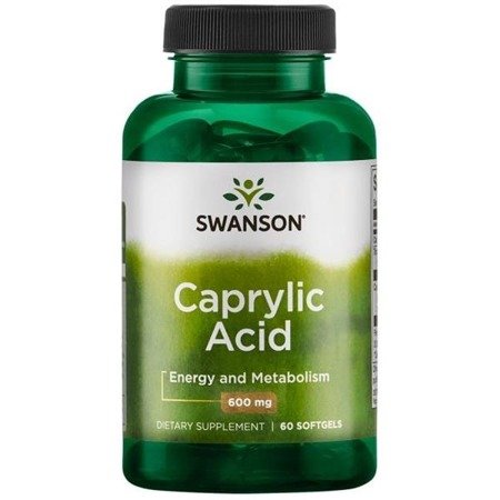 Swanson Kyselina Kaprylová 600 mg 60 kapslí