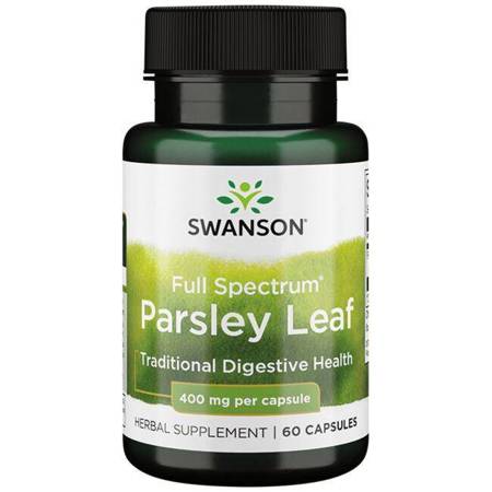 Swanson List Petržele (Parsley Leaf) 400 mg 60 kapslí