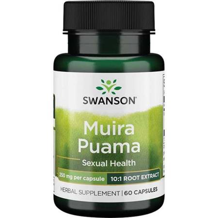 Swanson Muira Puama Extract 250 mg 60 kapslí