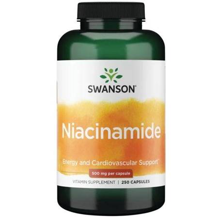 Swanson Niacin (Niacinamid) 500 mg 250 kapslí