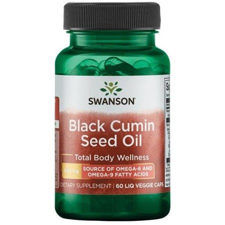 Swanson Olej z Černého Kmínu (Black Cumin) 500 mg 60 kapslí
