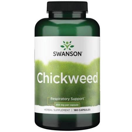 Swanson Ptačinec (Chickweed) 450 mg 180 kapslí