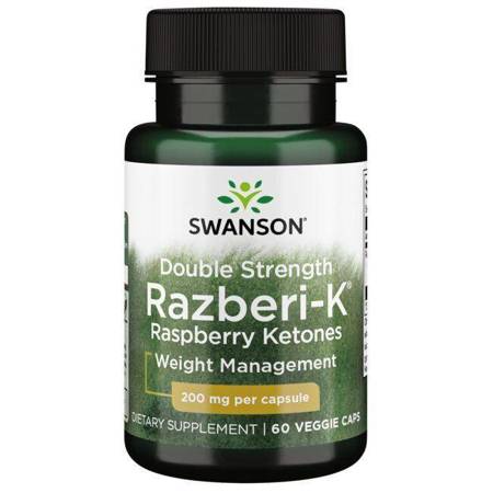 Swanson Razberi-K (Malinové Ketony) 200 mg 60 kapslí