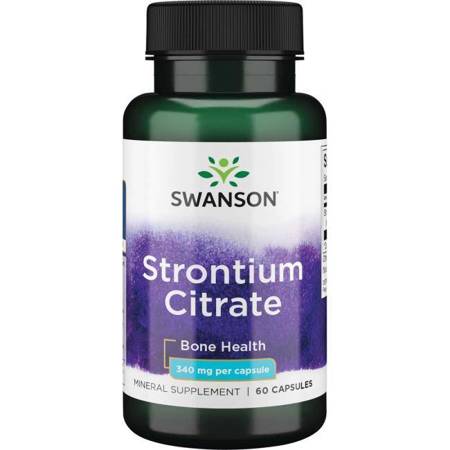 Swanson Stroncium Citrát 340 mg 60 kapslí