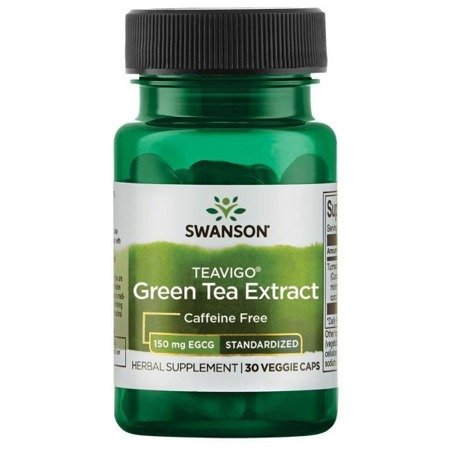 Swanson TEAVIGO Zelený Čaj (Green Tea) Extract 30 kapslí