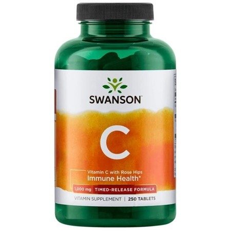 Swanson Vitamín C 1000 mg s Šípkem 250 tablety s prodlouženou absorpcí