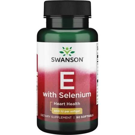 Swanson Vitamín E 400 iu i Selén 50 mcg 90 kapslí