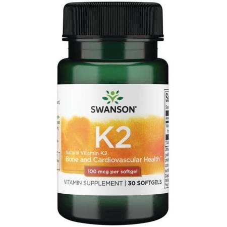 Swanson Vitamín K2 MK7 100 mcg 30 kapslí