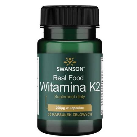 Swanson Vitamín K2 MK7 200 mcg 30 kapslí
