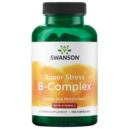 Swanson Super Stress B Complex S Vitaminem C 100 Kapslí | Vaše Vitamíny ...