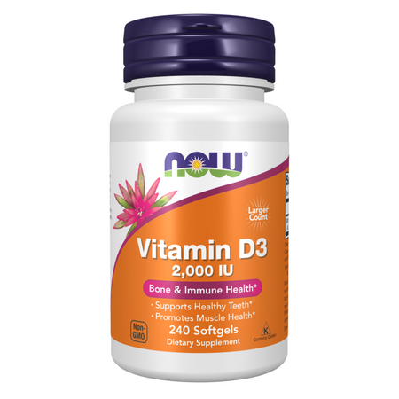 Now Foods Vitamín D3 2000 iu 240 kapslí
