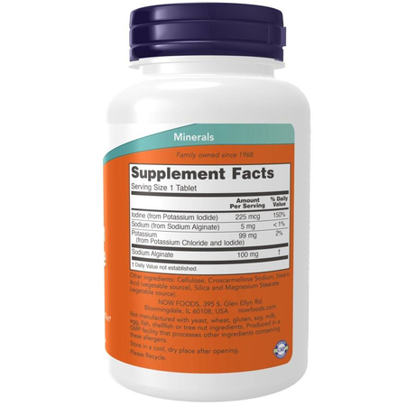 Now Foods Potassium plus Iodine 180 tablet