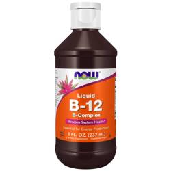 Now Foods Vitamin B-12 Complex Liquid 237 ml kapky