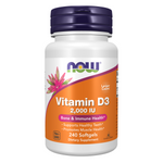 Now Foods Vitamín D3 2000 iu 240 kapslí