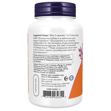 Now Foods Glucosamine Sulfate 750 mg 240 kapslí
