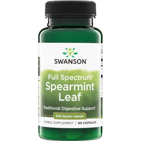 Swanson Full Spectrum Spearmint Leaf 400 mg 60 kapslí