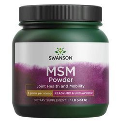 Swanson MSM Methylsulfonylmethan 100% Pudr 454g