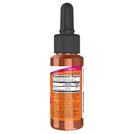 Now Foods Vitamin E Liquid 30 ml kapky