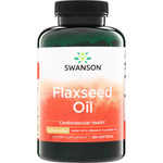 Swanson Lněný Olej (Flaxseed Oil) 1000 mg 200 kapslí