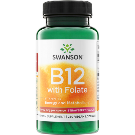 Swanson Vitamín B12 1000 mcg 250 cucací tablety