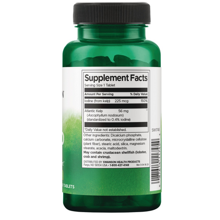 Swanson Kelp (Jód) 225mcg 250 tablet